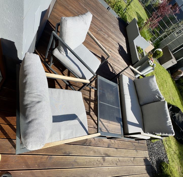 Meble ogrodowe, antracyt