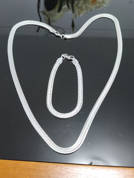 Colar e Pulseira SERPENTYS Prata