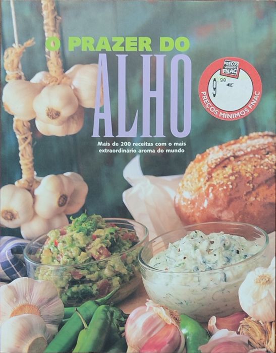 Livro de culinária "O prazer do alho"