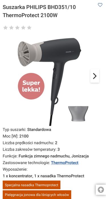 Suszarka PHILIPS ThermoProtect