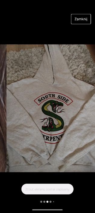 Bluza szara z kapturem riverdale house