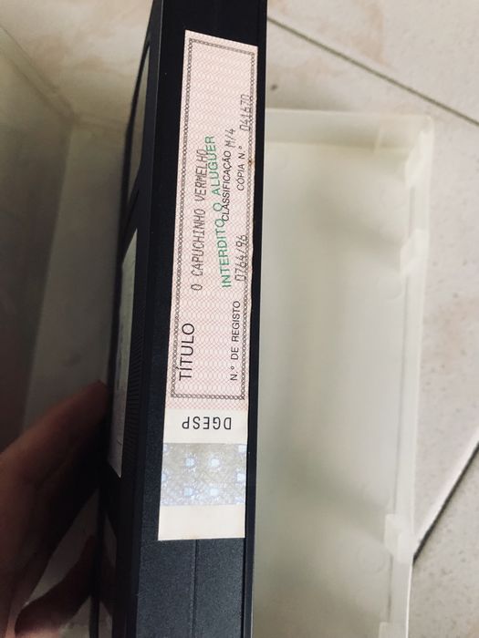 Filme VHS - o capuchinho vermelho