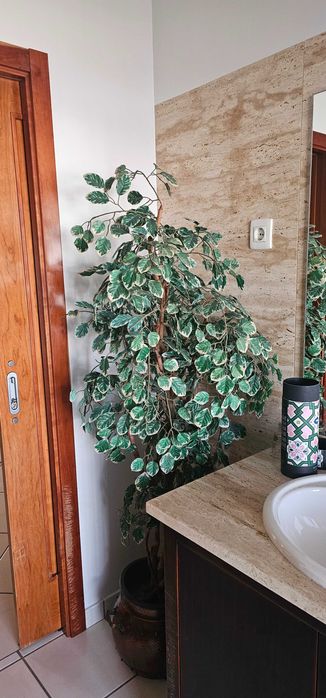 Planta artificial de interior + vaso de estanho ( opcional)