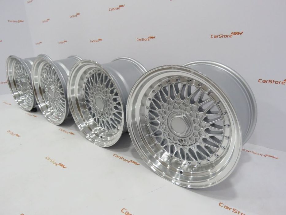 Jantes Look BBS RS 16 x 8 et 25 + 9 et 20 4x100/108 Silver