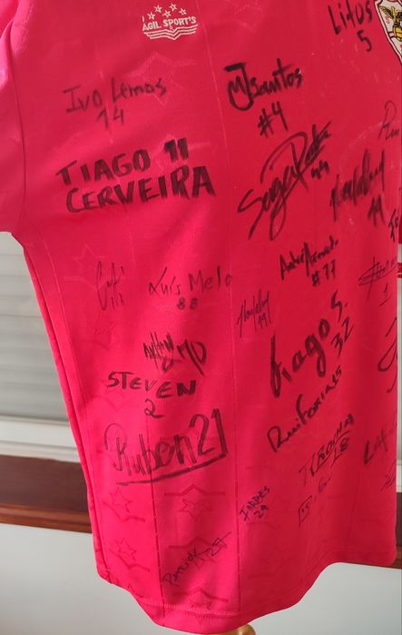 Camisola S. C. Salgueiros autografada - Plantel 2016/2017