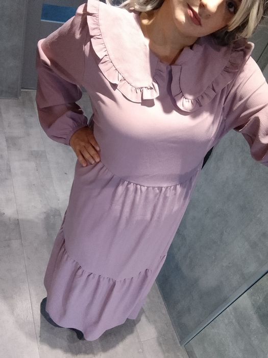 Długa sukienka rozmiar 46 XXXL Tavin