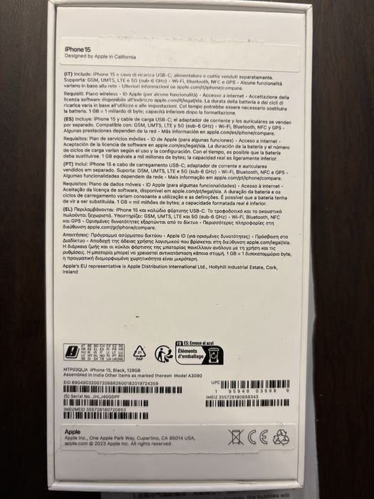 Iphone 15 128g como novo