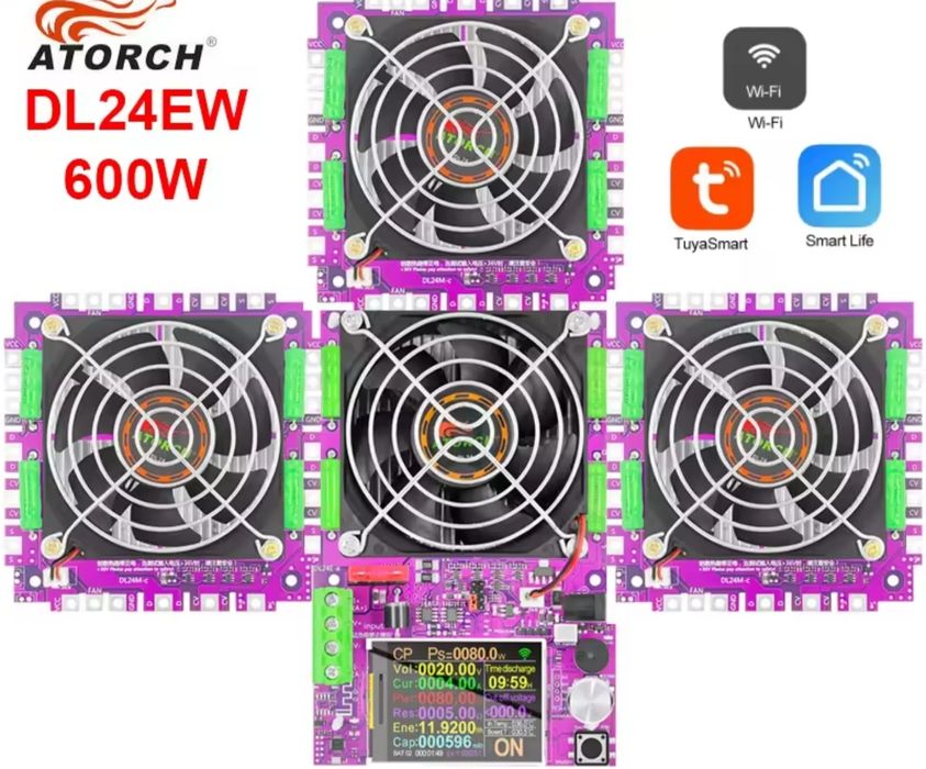 DL24EW 150 Вт Wi-Fi Smart Power Электронный тестер нагрузки.