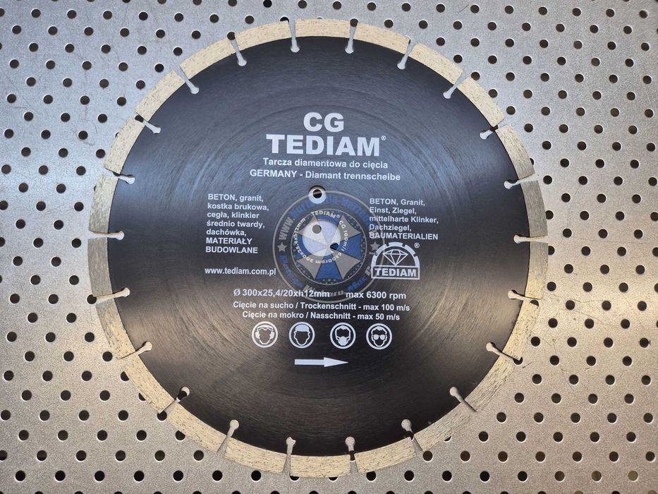 Tarcza do betonu 300mm 100m/s tarcza diamentowa 300mm tarcza do kostki