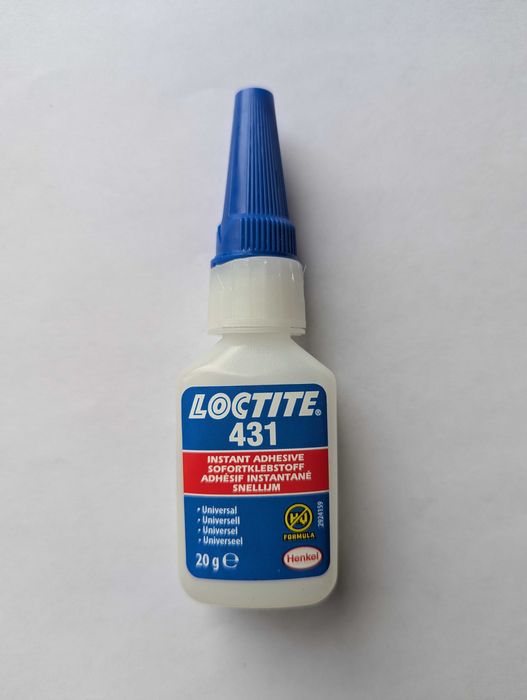 LOCTITE® 431 – універсальний прозорий миттєвий клей 20 гр