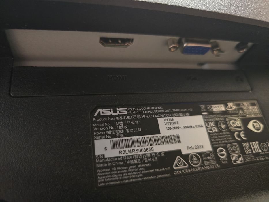 Monitor Asus VY 249H E 24cale 1920x1080