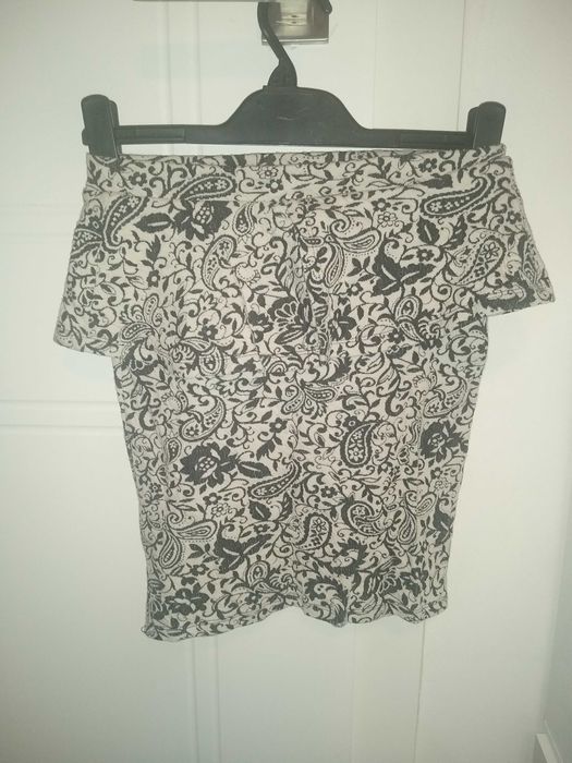 Spódniczka mini spódnica baskinka Bershka czarno biała tuba