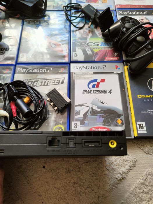Konsola PS2 slim full zestaw 2 pady gry okablowanie Kolekcjonerska