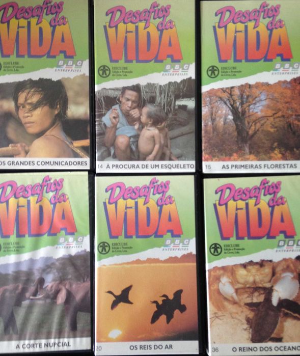 Desafios da vida - cassetes VHS