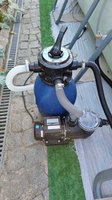 Bomba e sistema de filtro de areia para piscina