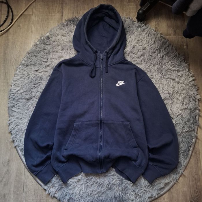 ОРИГІНАЛ! Синя зіп-худі Nike Sportswear Club Fleece Full-Zip Hoodie розмір S