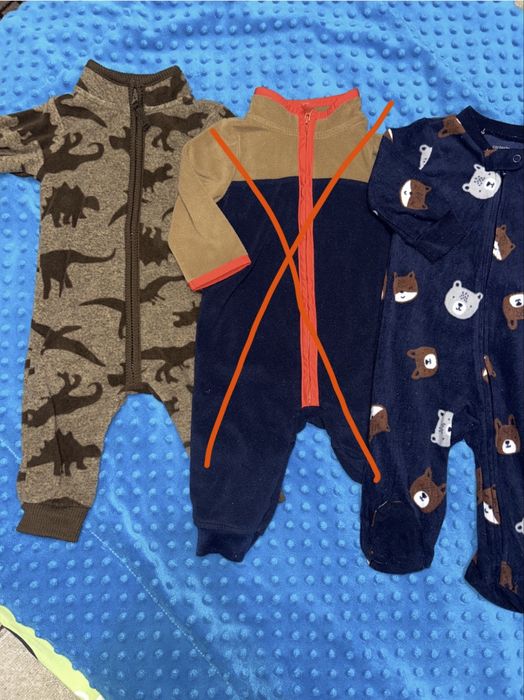 Флісові чоловічки ромпер carters 6 m