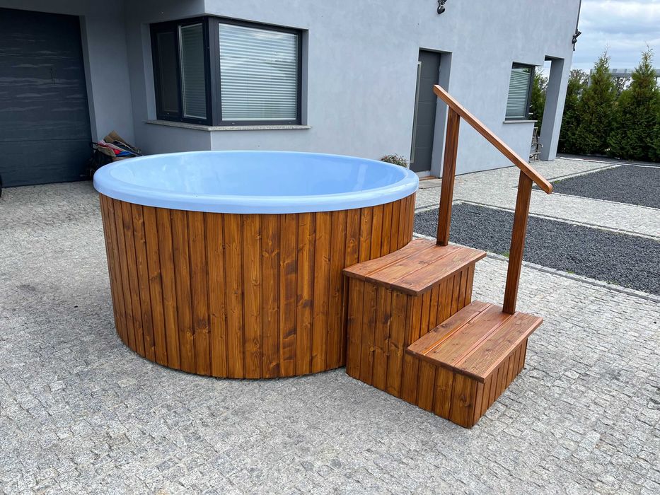 Sauna beczka komplet z jacuzzi balia masaż producent transport GRATIS