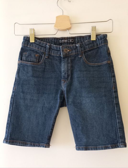 Dark Blue Denim Shorts, Size 9–10 Years, Tiffosi