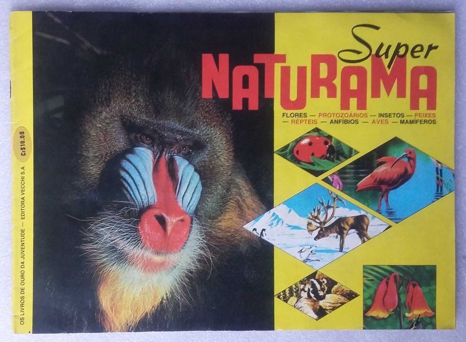 Caderneta de cromos Super Naturama