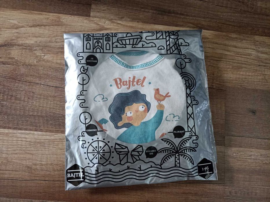 Jak Nowe polskie Body z długim rękawem "bajtel" Gryfnie 68