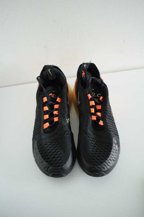Nike Air Max 270 czarne 39 z pomarańczową wstawką sneakersy