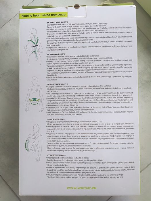 Nosidło ergonomiczne Sunny+