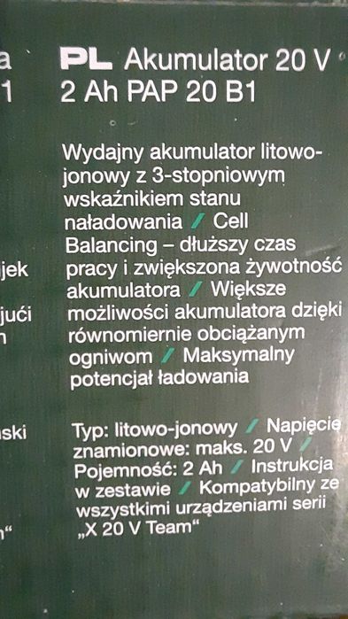 PARKSIDE® Akumulator litowo-jonowy 20 V, 2 Ah PAP 20 B1