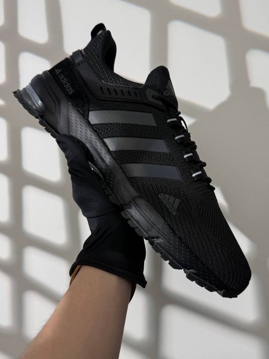 ХІТ! Чоловічі кросівки Adidas Marathon All Black 41 42 43 44 45 46