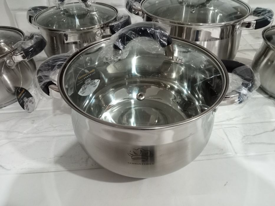 Набор кастрюль из нержавеющей стали 5 шт German Family GF-2046