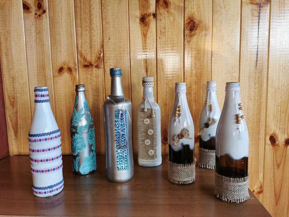 Zdobione butelki