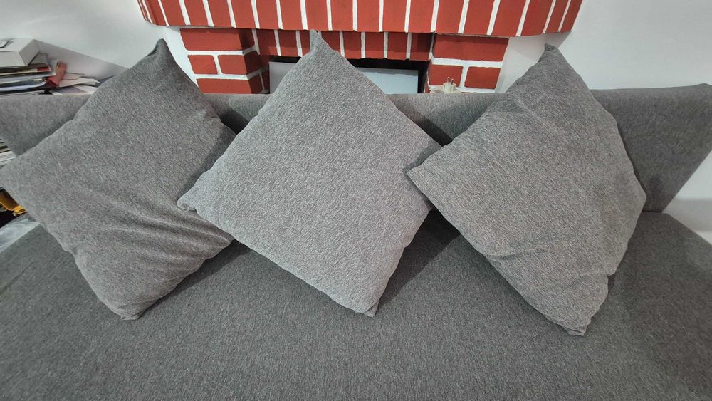 ÄLVDALEN
Sofá-cama 3 lugares, Knisa bege acinzentado