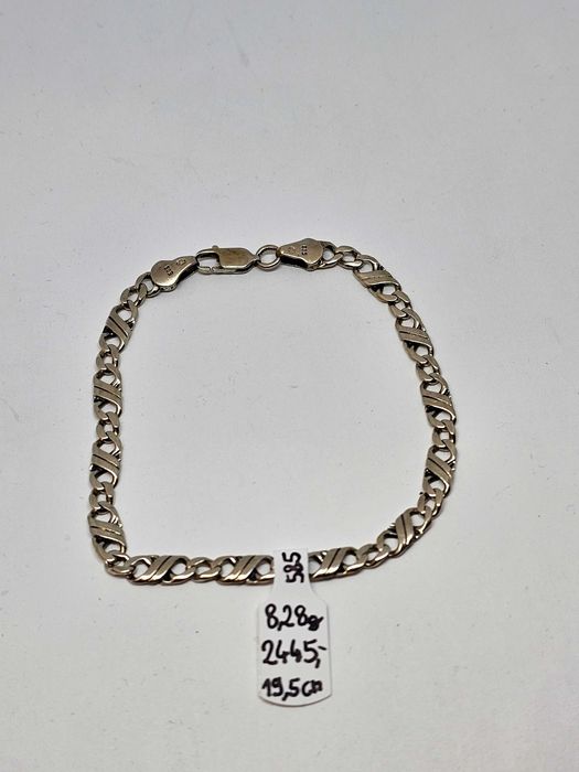 Bransoletka Białe Złoto 8,28g 19,5cm P585 * Komis Madej Gorlice