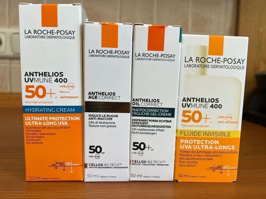 La Roche Posay SPF 50 + (ANTHELIOS UVMune 400/ Age corrector / oil )