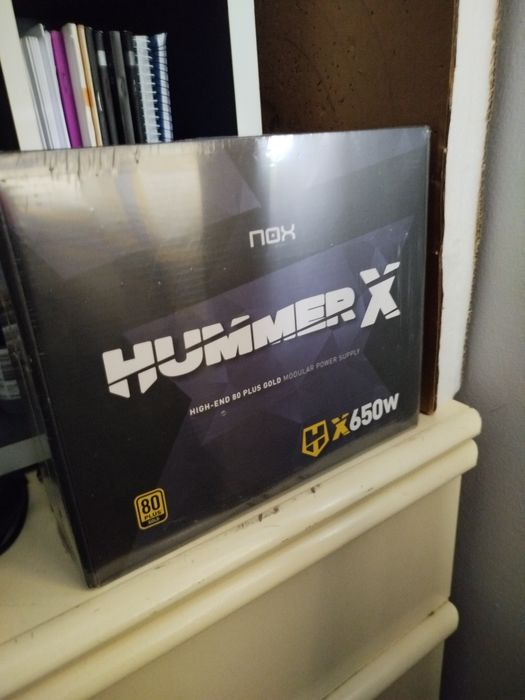 Fonte de Alimentação ATX Nox Hummer X650W 80 Plus Gold Full Modular