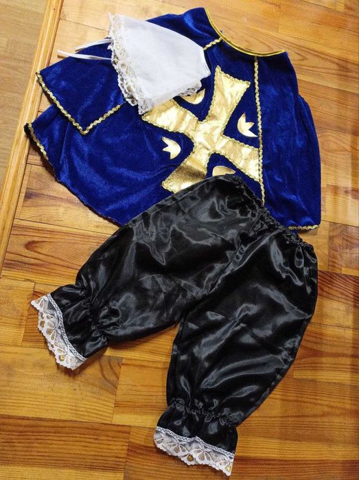 Новорічний, карнавальний костюм мушкетера на хлопчика зріст 116-122 см