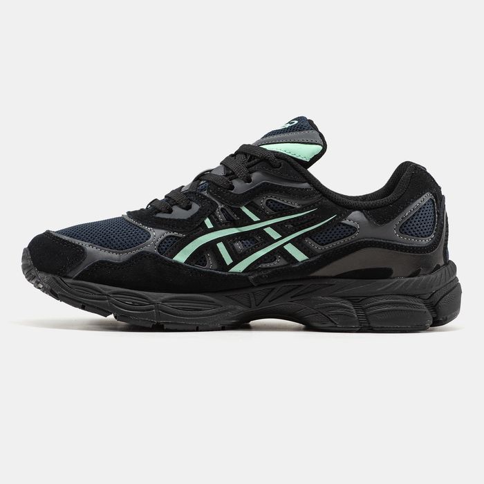 Кросівки Кроссовки Asics Gel-NYC Black Mint Чёрный Мятный Чорний Мята Кросовки повсякденні