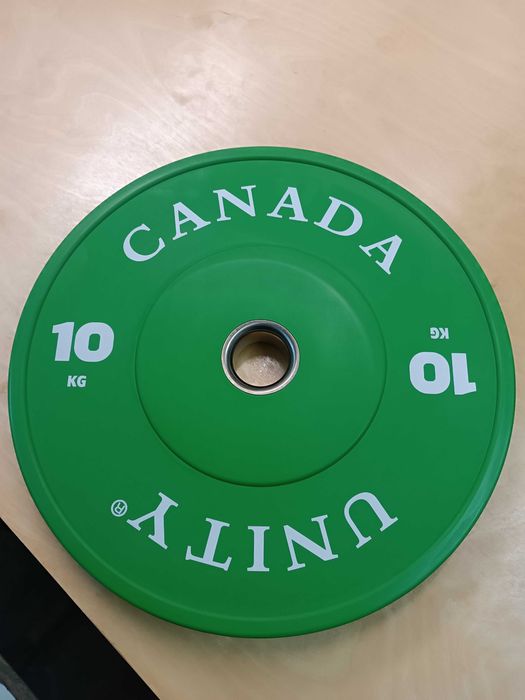 Диски бамперные для штанги для кроссфита и тяжёлой атлетики.