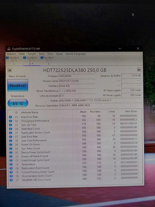 HDD Hitachi 250GB 7200RPM