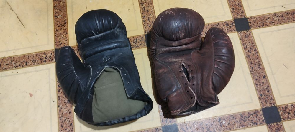 Перчатки боксерские тренировочные, натуральная кожа
