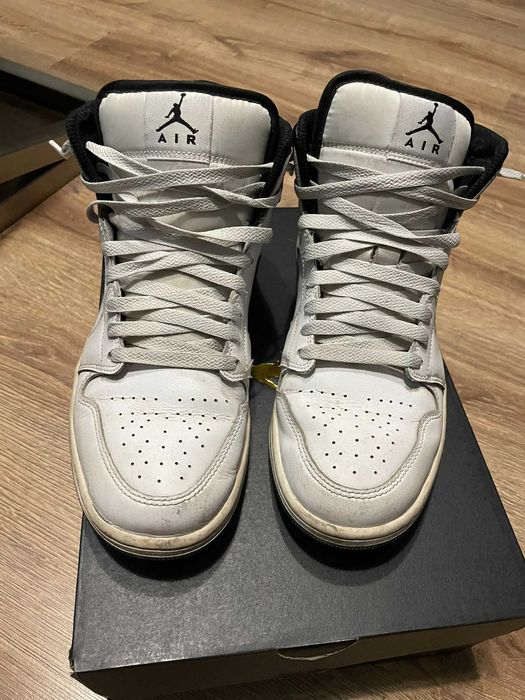 Buty Air Jordan 1 Mid White Black
