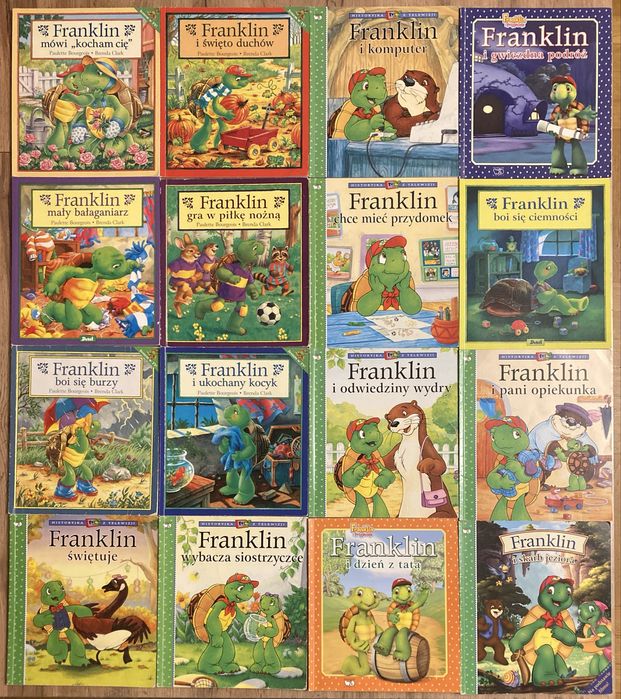 FRANKLIN książki, wielka kolekcja, 88 sztuk, dla dzieci, zestaw, zbiór