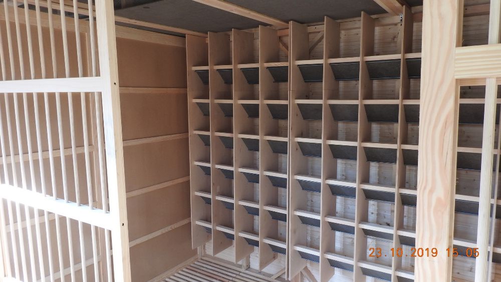 Gołębnik 2V 27x3m wyposażenie LUX