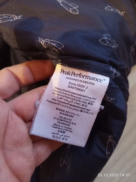 Peak performance super zimowe kurtki męskie oryginalne