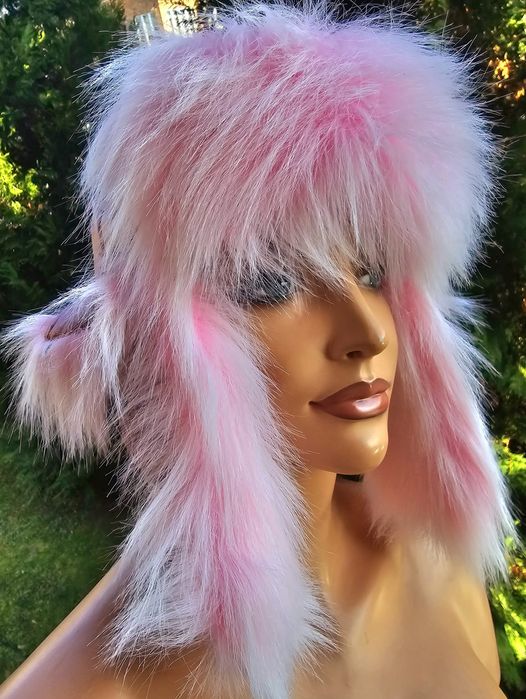 Modna ocieplana zimowa czapka uszatka damska nowa Wyprzedaż !