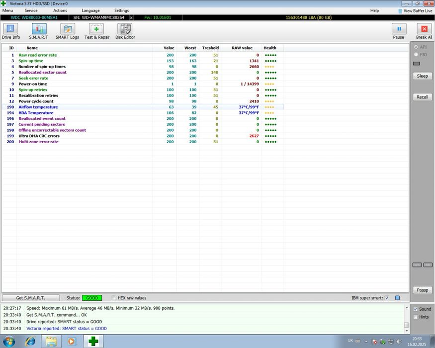 HDD 3,5" Sata жорсткі диски Hitachi,WD,Seagate 80/160/300