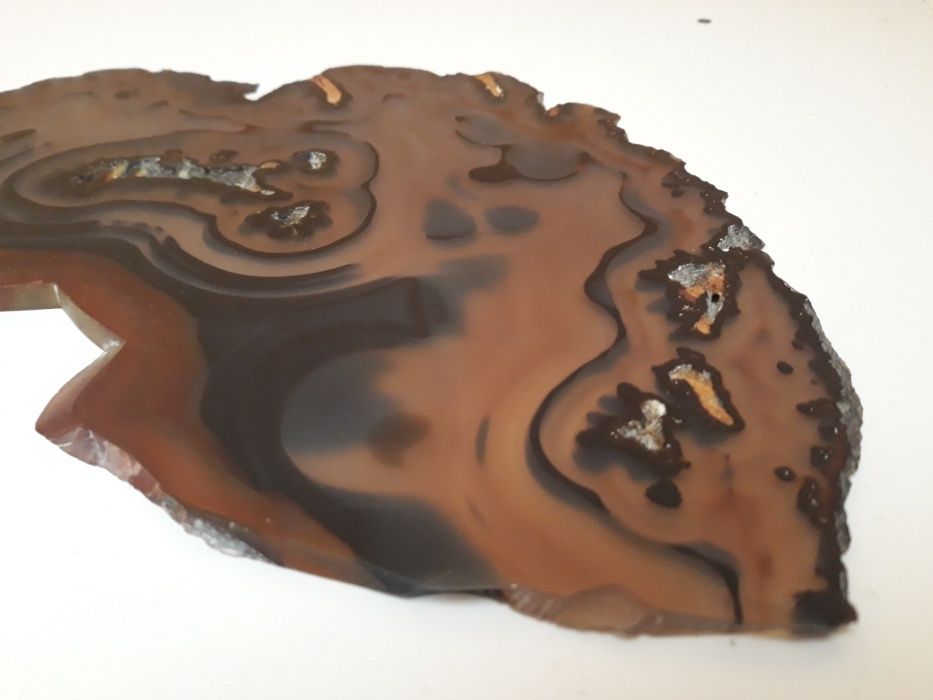 Lâmina de geode de Agata cornalina