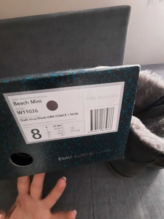 buty EMU BEACH MINI szare r.38