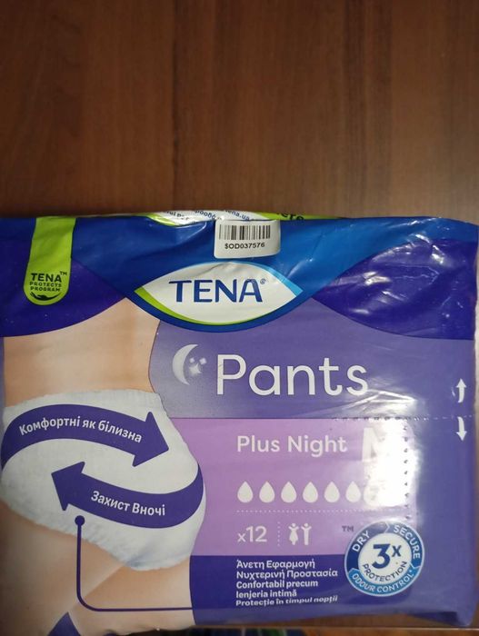 Труси-підгузки для дорослих Tena Pants Plus Night Largе 12 шт