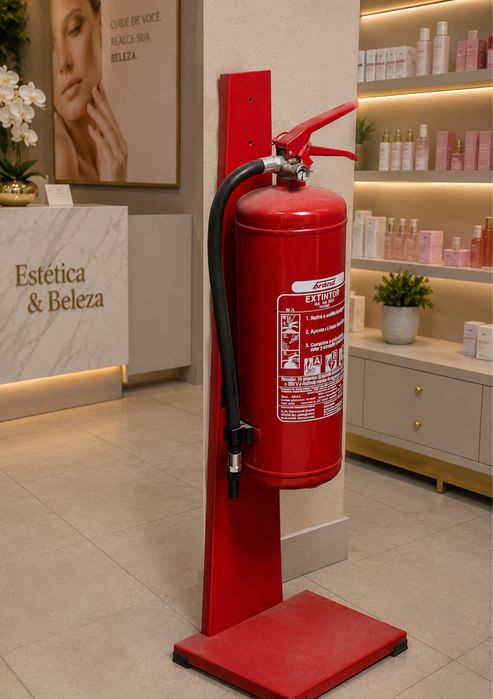 Extintor com suporte